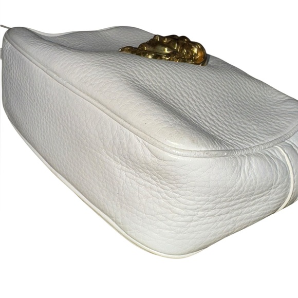 Versace Calfskin Palazzo Medusa Camera Bag White Leather - Picture 6 of 11